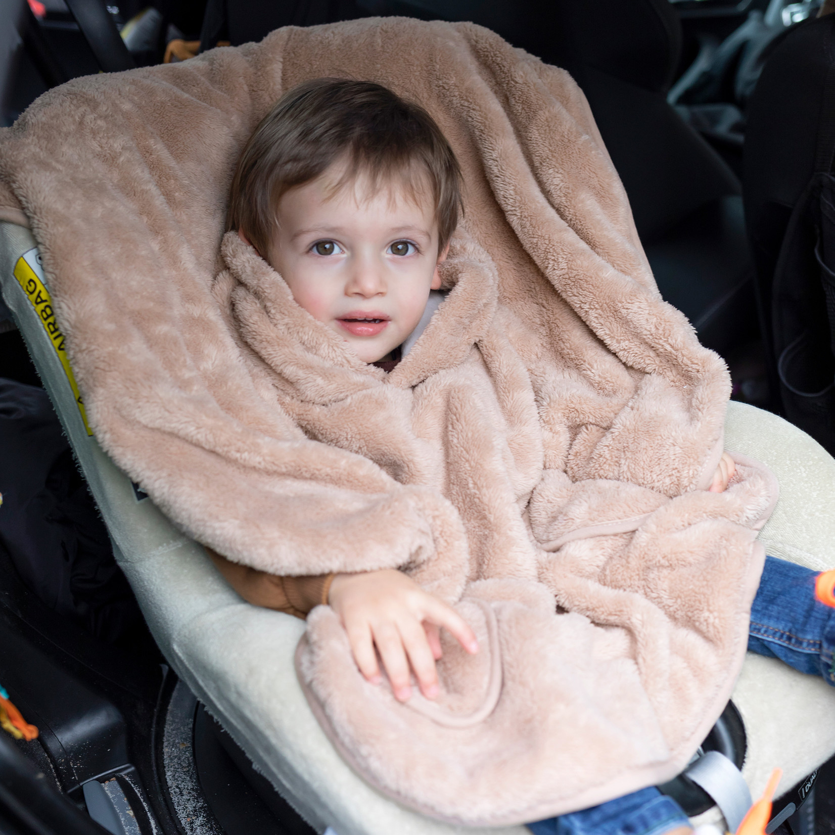 Poncho Voyage Enfant 9-36M - Sécurité Auto & Confort - Softy