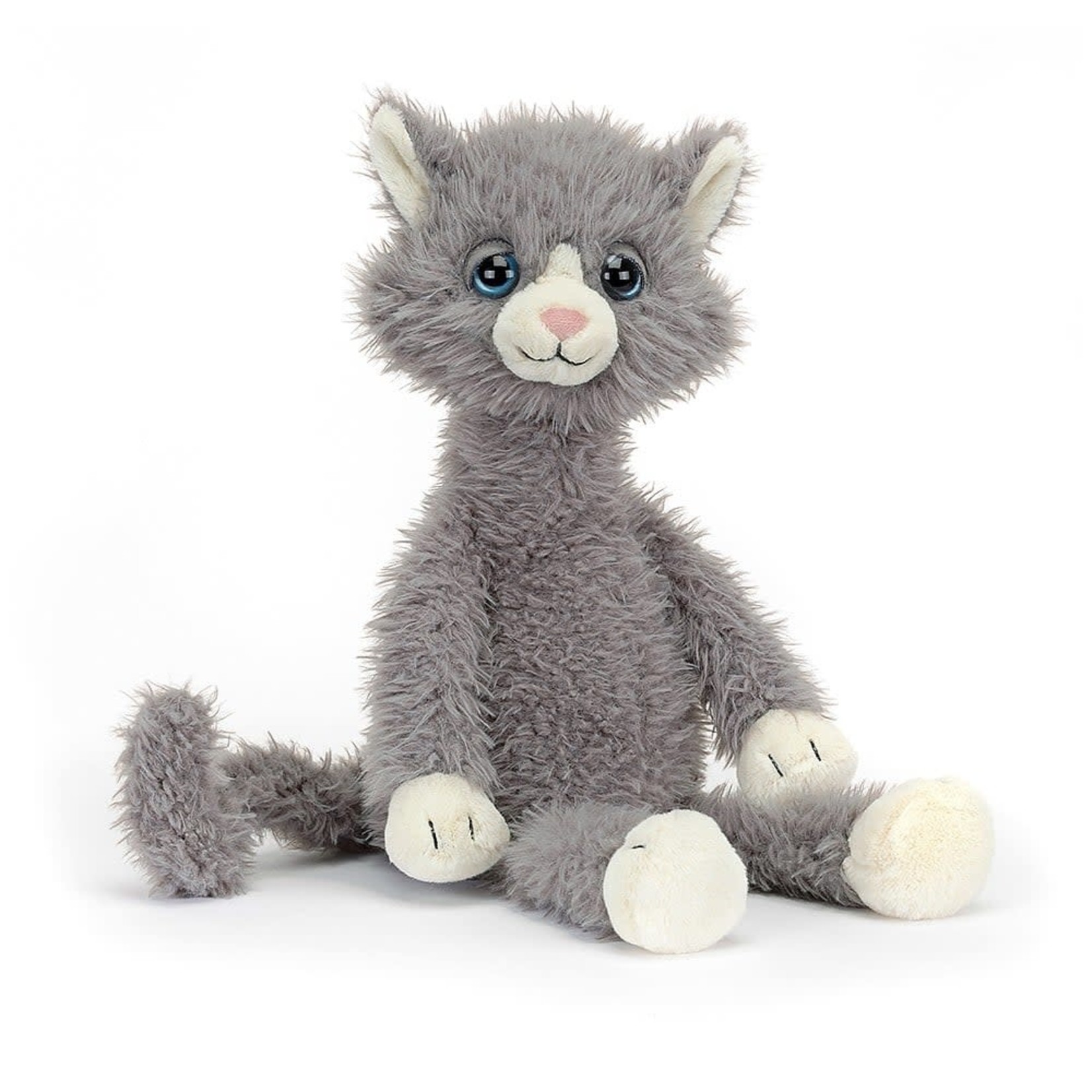 Blowzy Belle Cat JellyCat - Chat Peluche Aux Yeux Bleus Câlin - Petit Pois