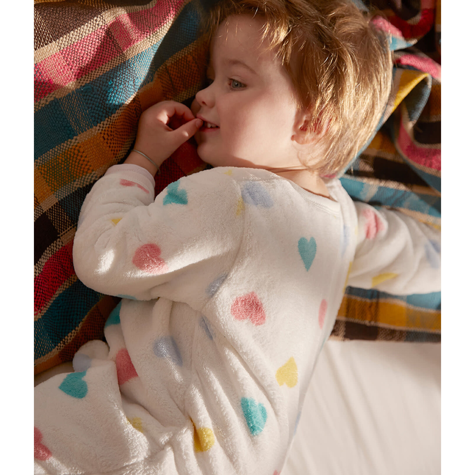 Surpyjama Bébé à Cœurs en Polaire Petit Bateau - Douceur et Confort - Petit  Pois