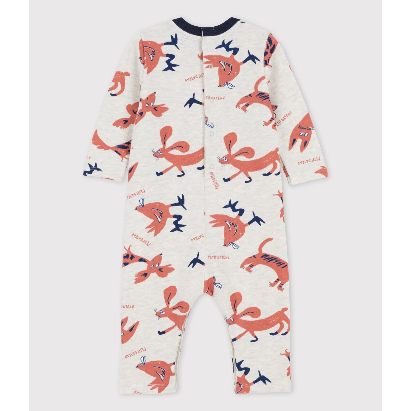 Petit Bateau Combinaison animaux molleton bebe