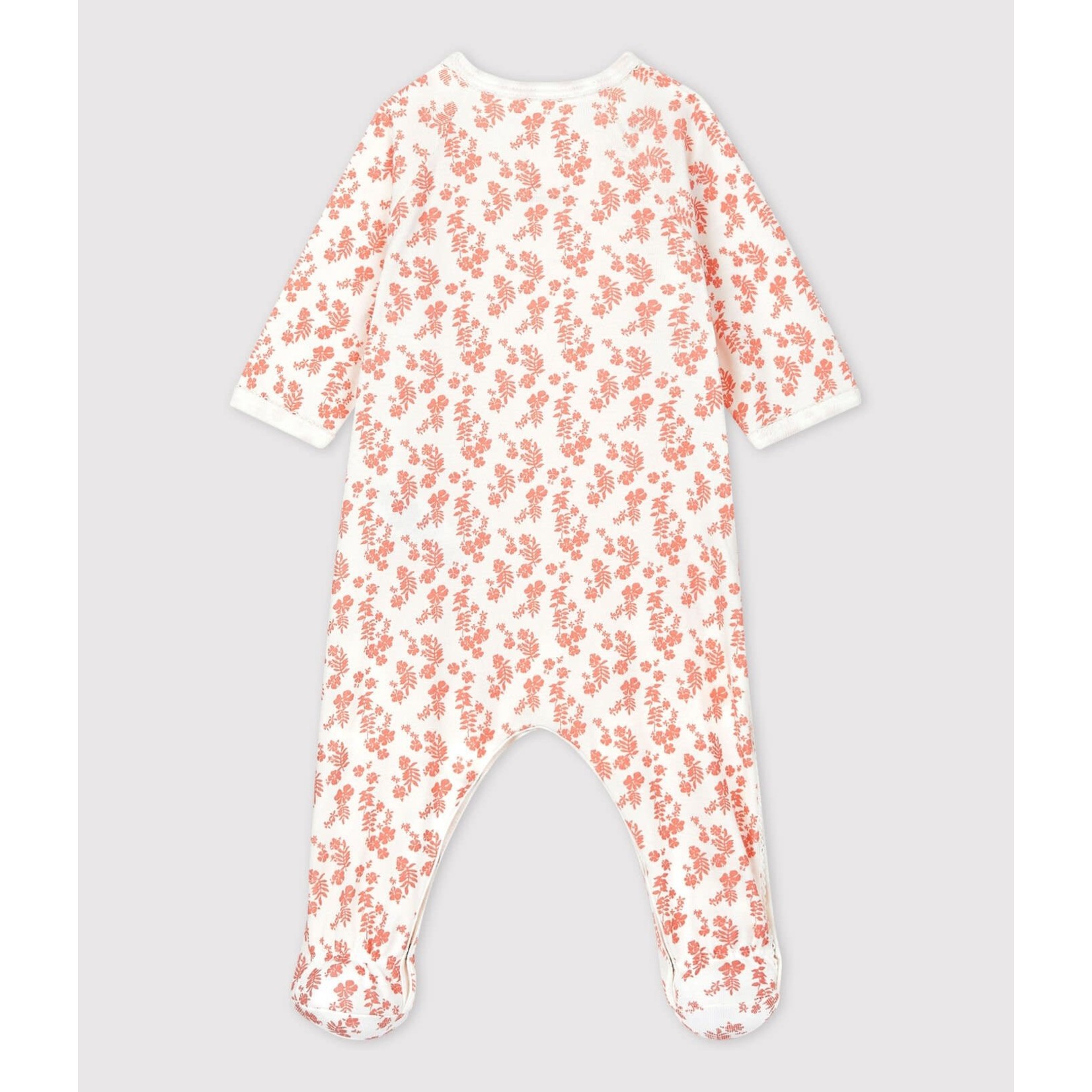 Petit Bateau Dors bien bebe coton bio blanc marshmallow papaye