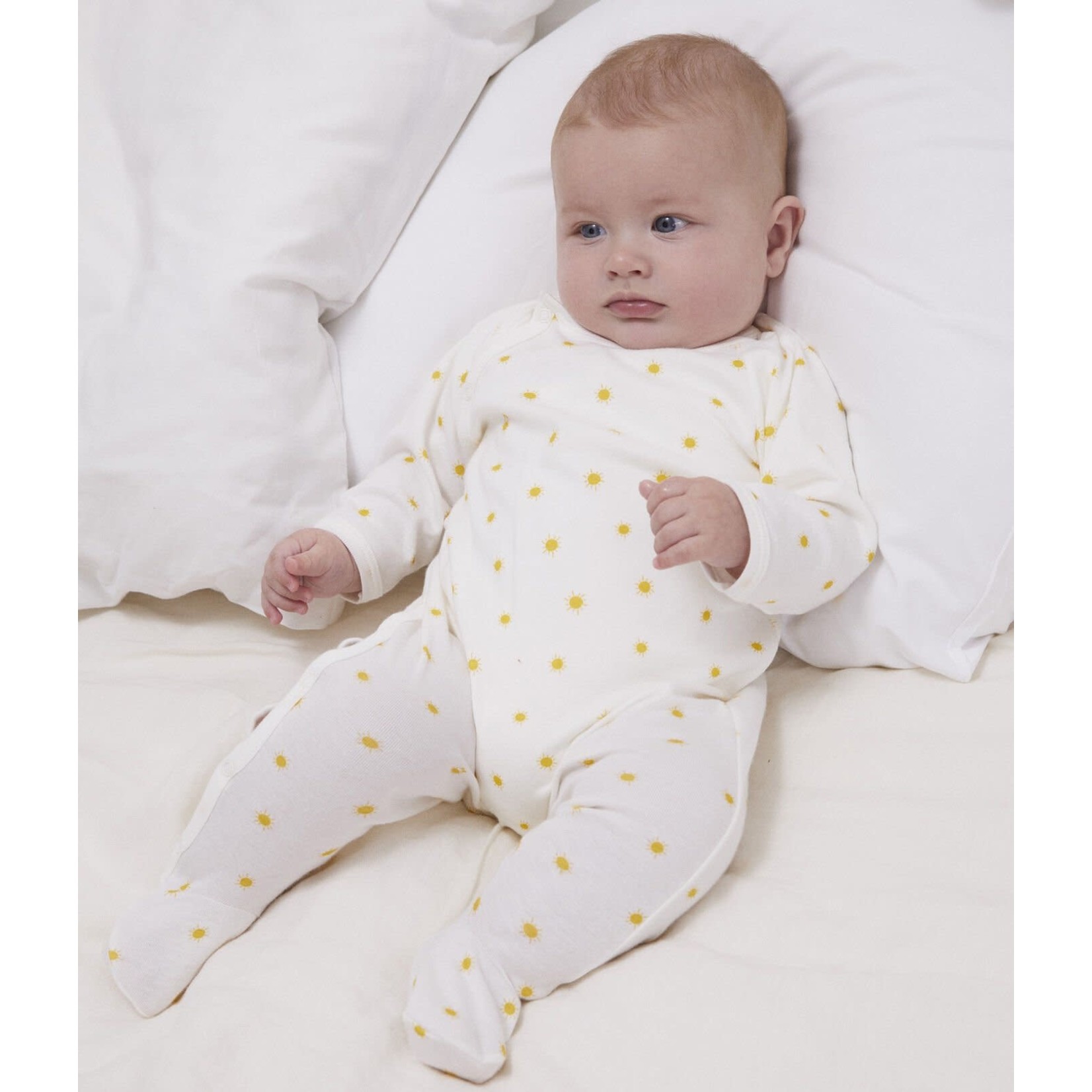 Petit Bateau Dors bien bebe coton bio blanc marshmallow orge