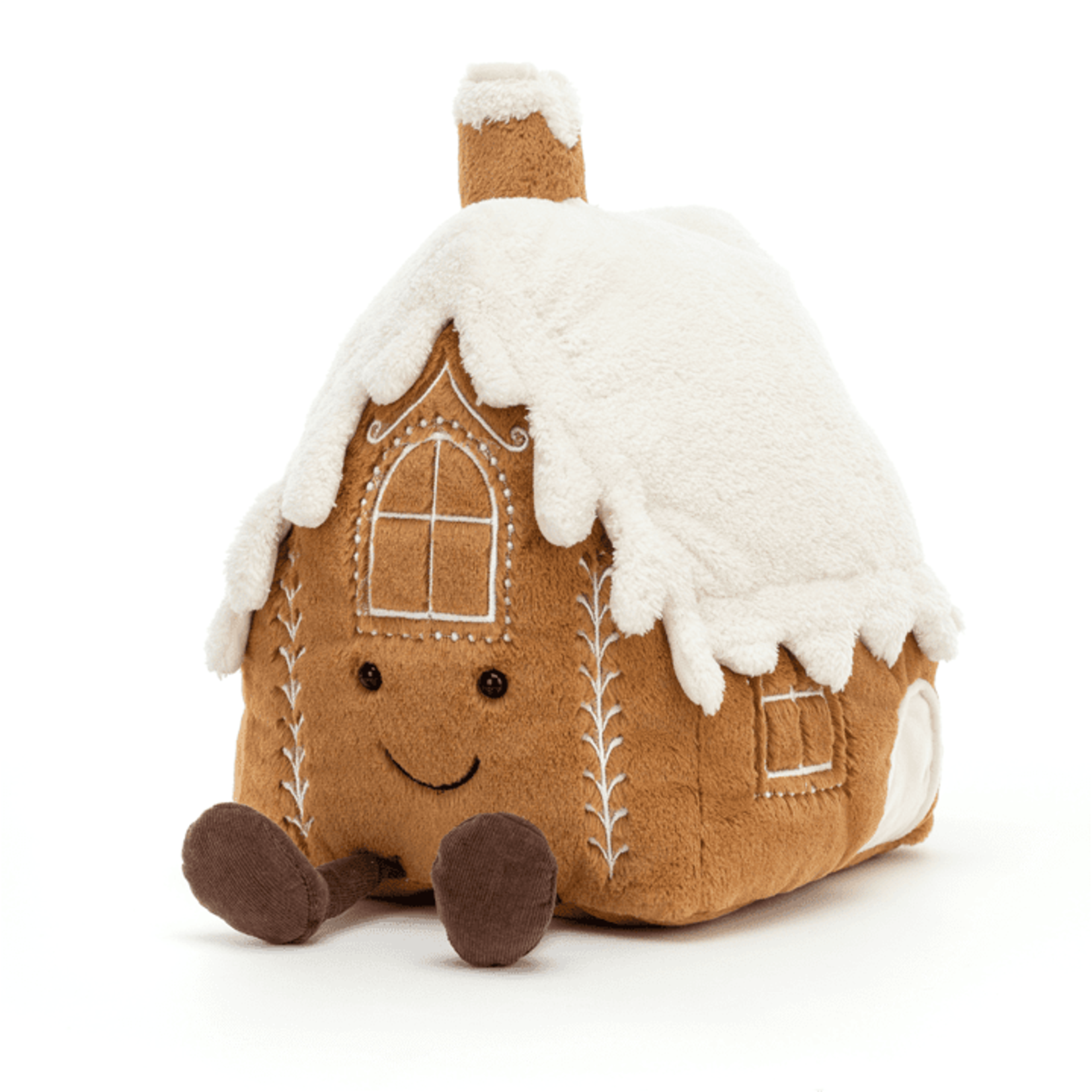 JellyCat Peluche Maison Pain d' Epice Amuseable Gingerbread House Noël