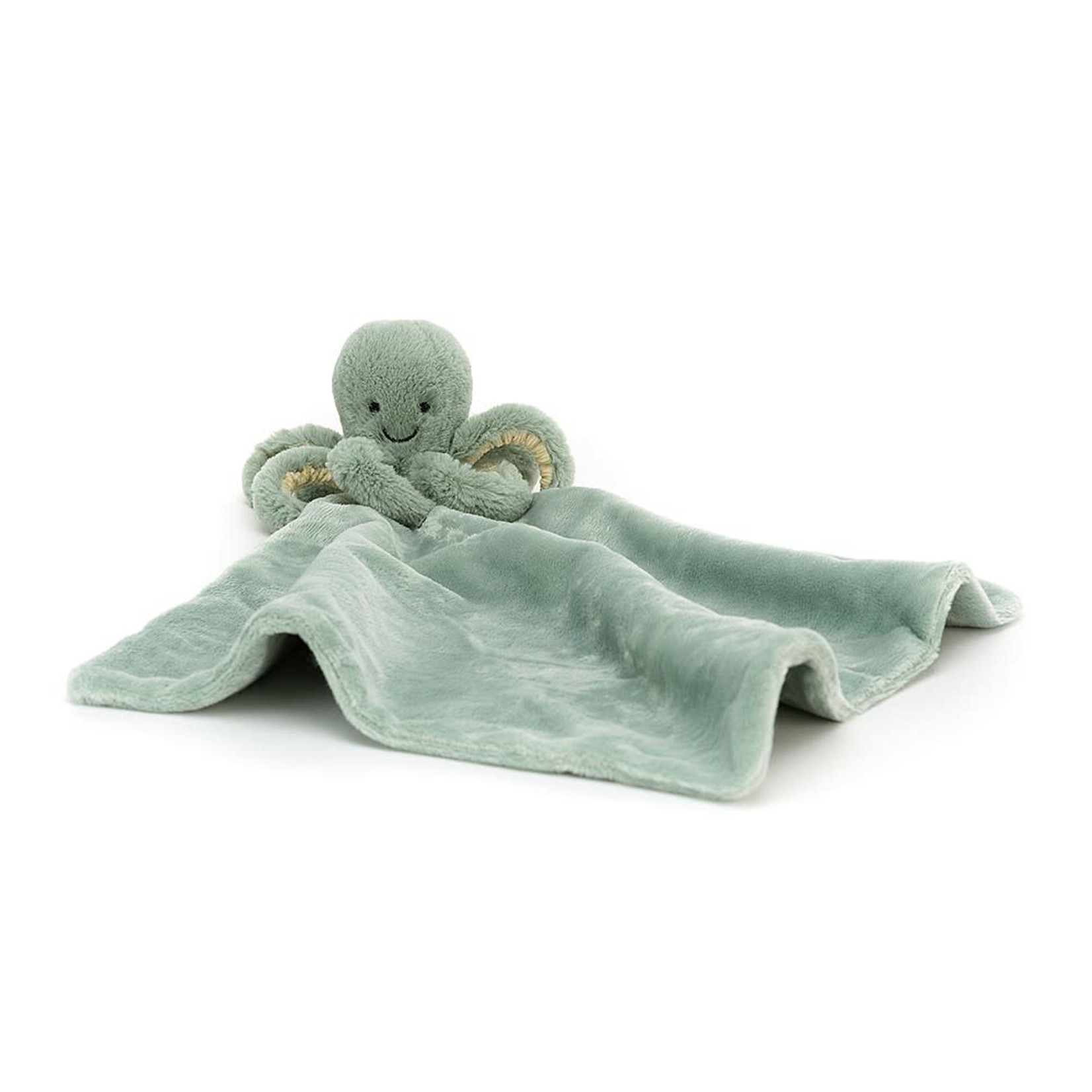 JellyCat Doudou Odyssey octopus soother vert