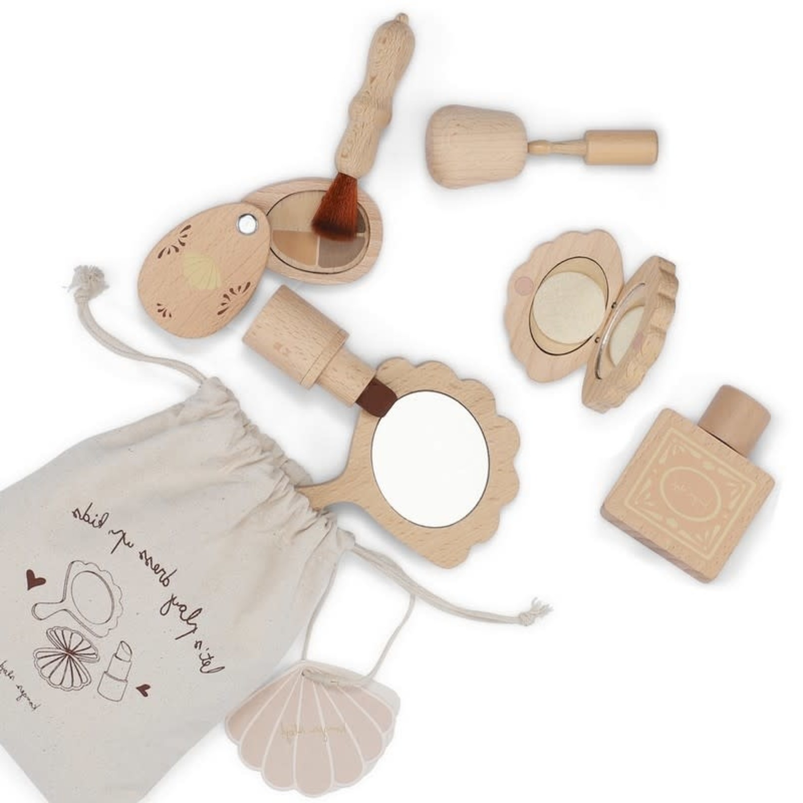 Konges Slojd - Set de maquillage en bois - Petit Sixième