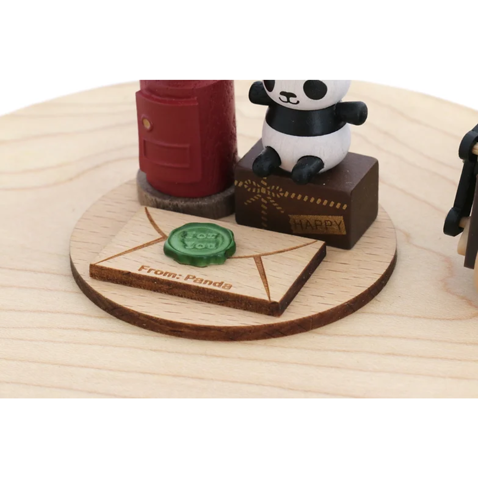 Wooderful Life Boite A Musique Panda Postier Wooderful Life