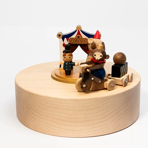 Boîte à musique fabriquée à la main en bois - Design gravé, cadeau unique,  mélodies délicieuses - Parfait pour la décoration de la maison - Cadeau d' anniversaire pour les enfants. (Petites étoiles