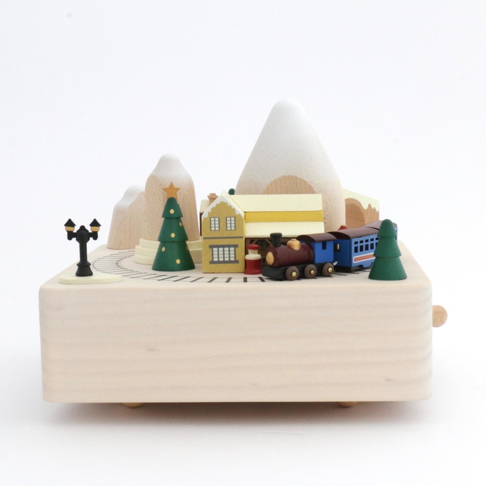 Wooderful Life Boite à musique train en hiver Wooderful Life