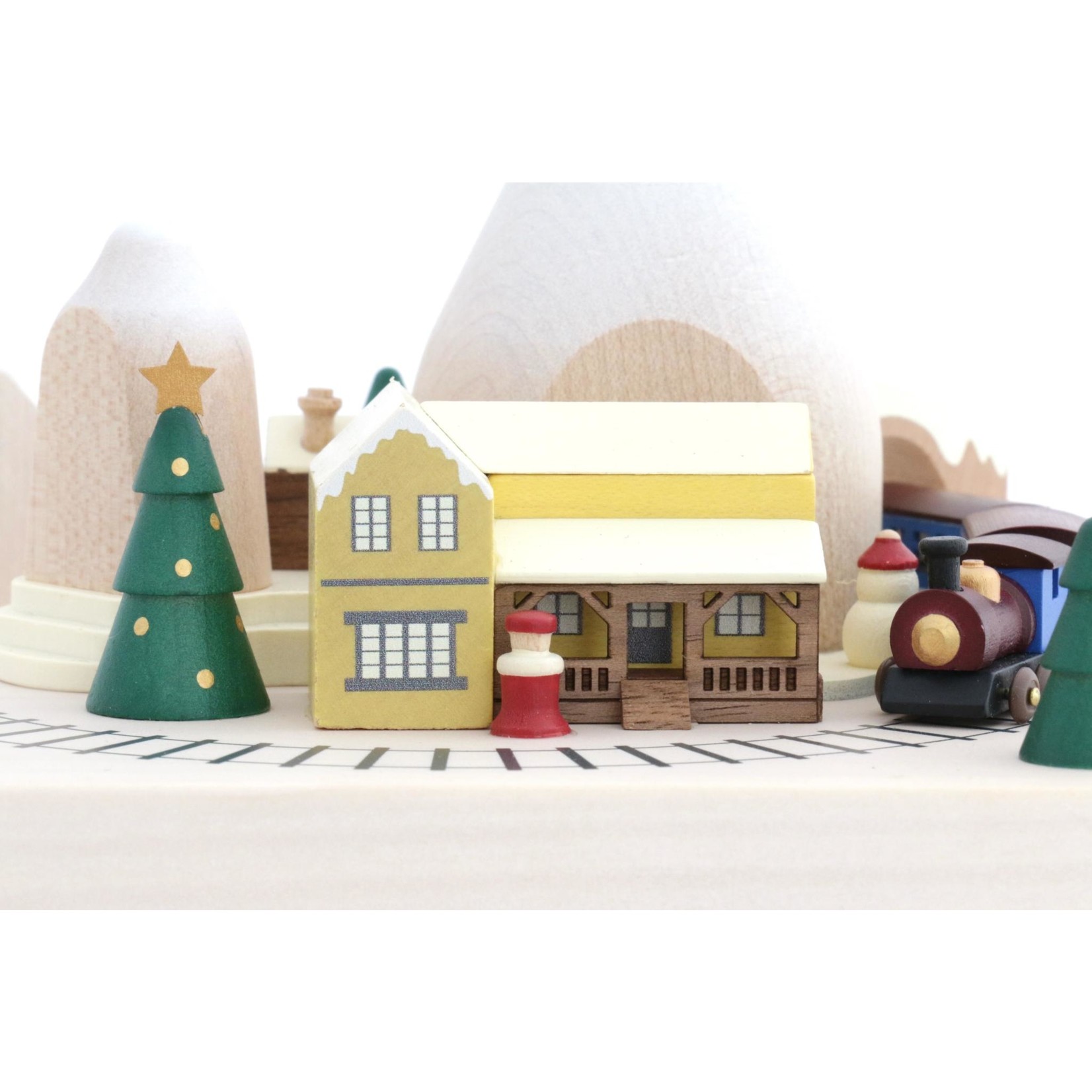 Wooderful Life Boite à musique train en hiver Wooderful Life