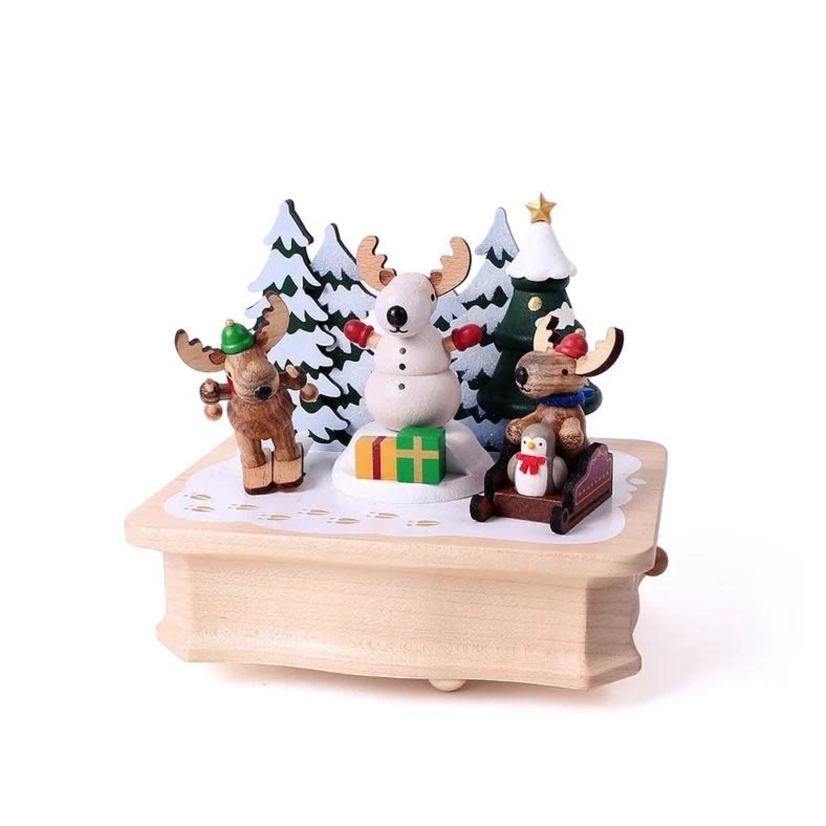 Wooderful Life Boite à musique les renes font du ski Wooderful Life