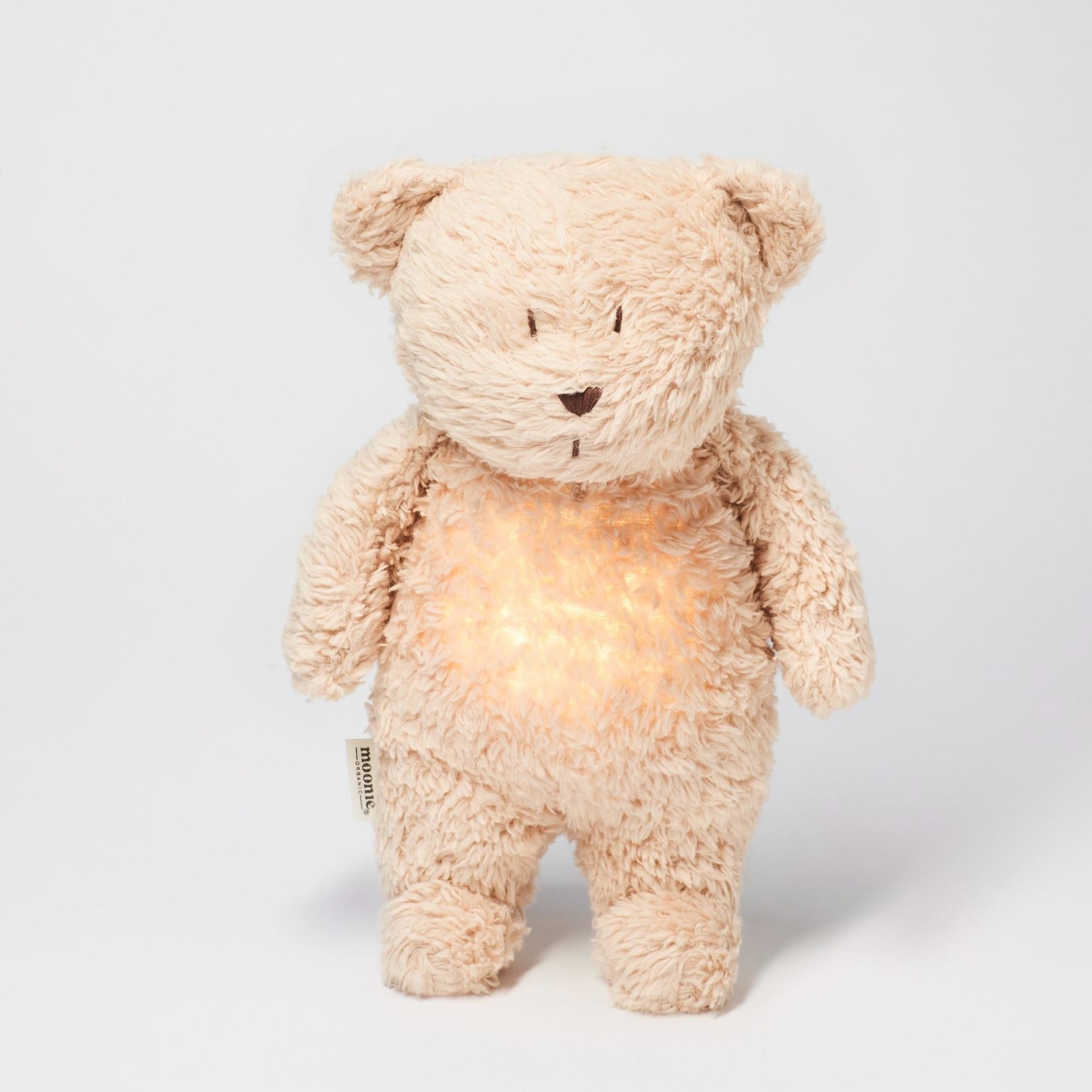 Moonie Peluche avec son et lumière Ours - Cappuccino