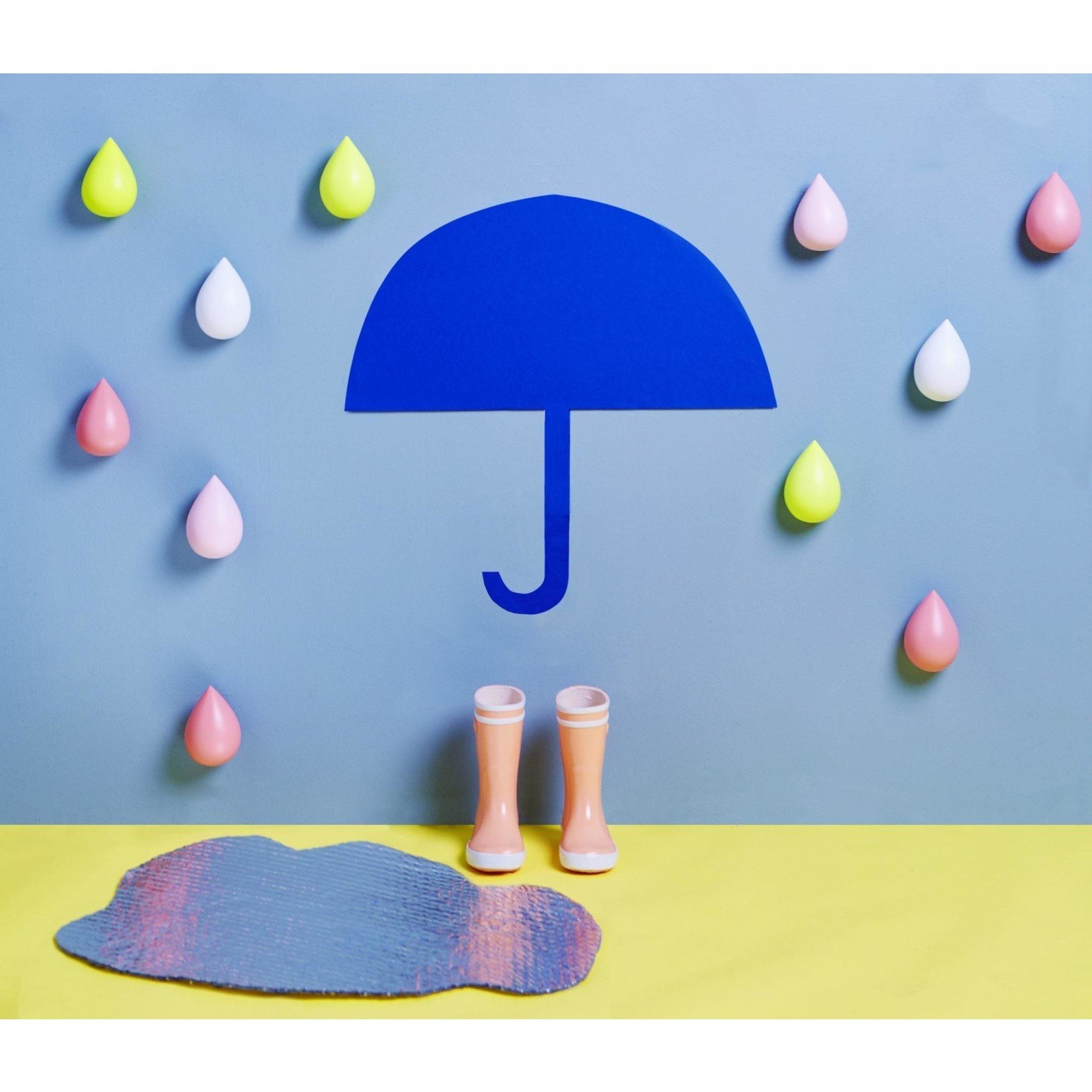 Rose in april Patère Crochet Mural Décoratif en forme de Goutte