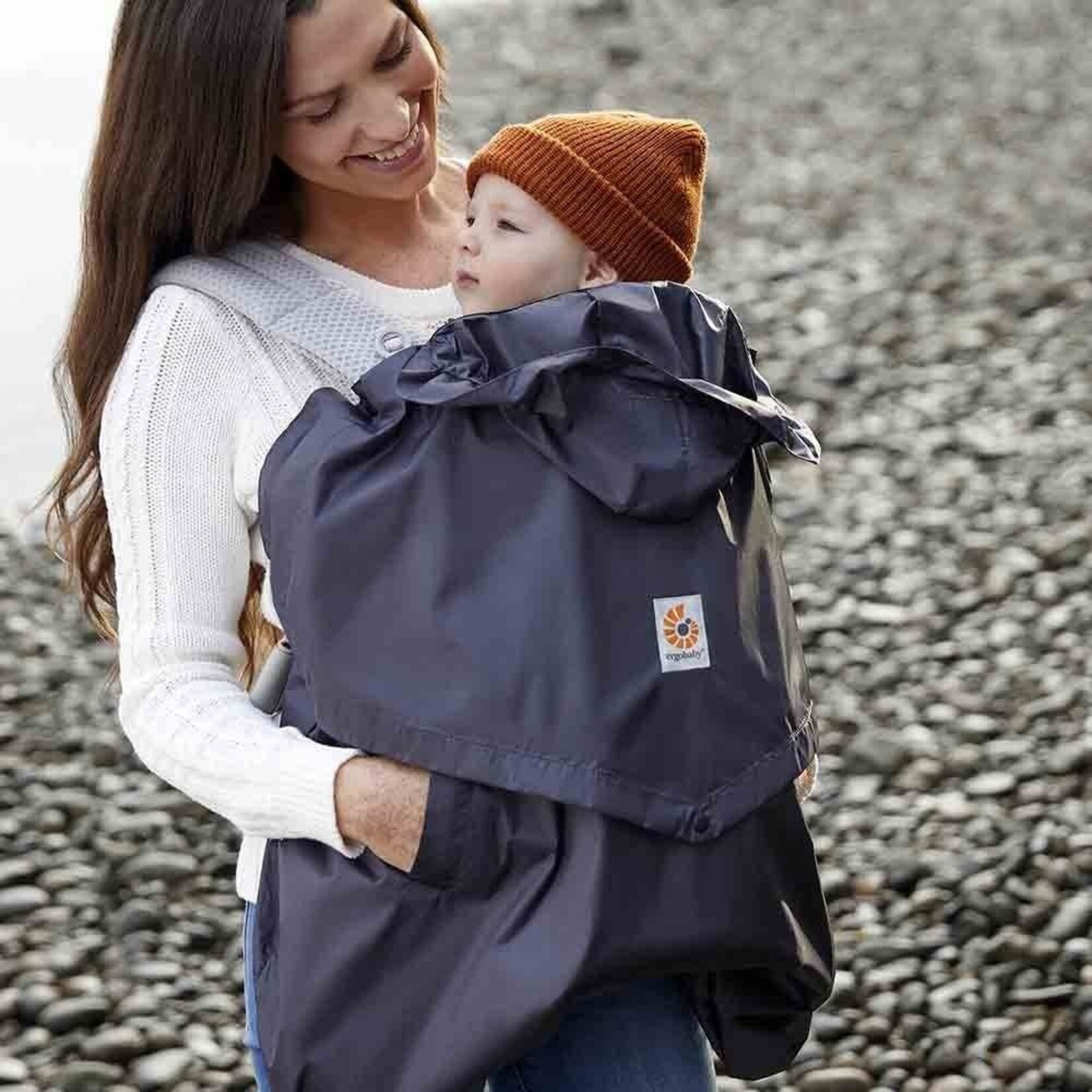 Ergobaby Protection Vent et Pluie Cocon Imperméable Porte Bébé Ergobaby Charcoal