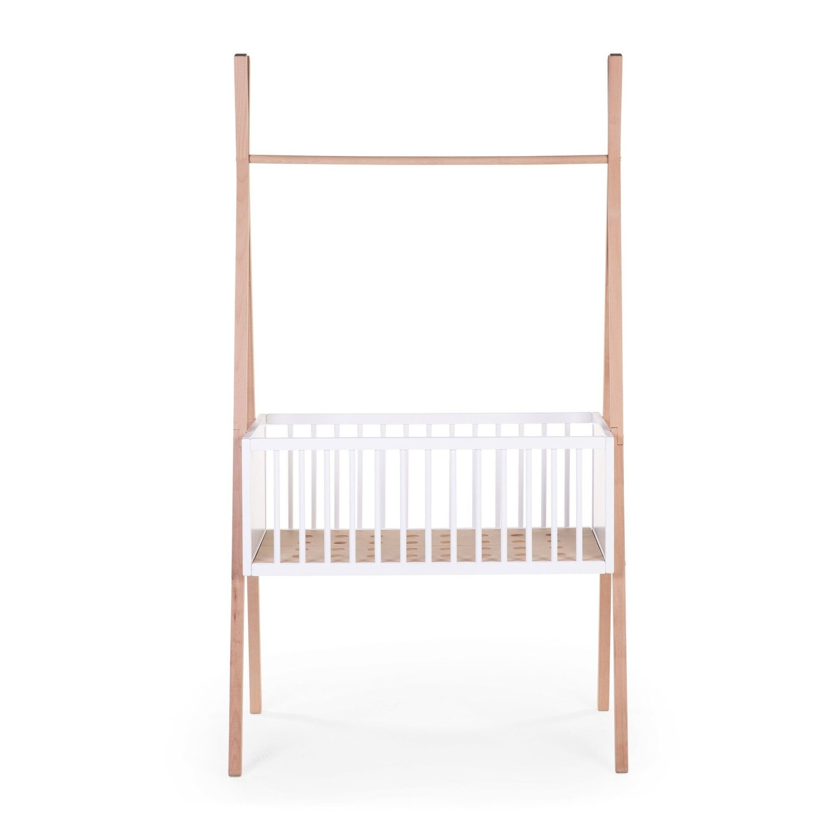 Childwood Berceau tipi blanc naturel + porte manteaux