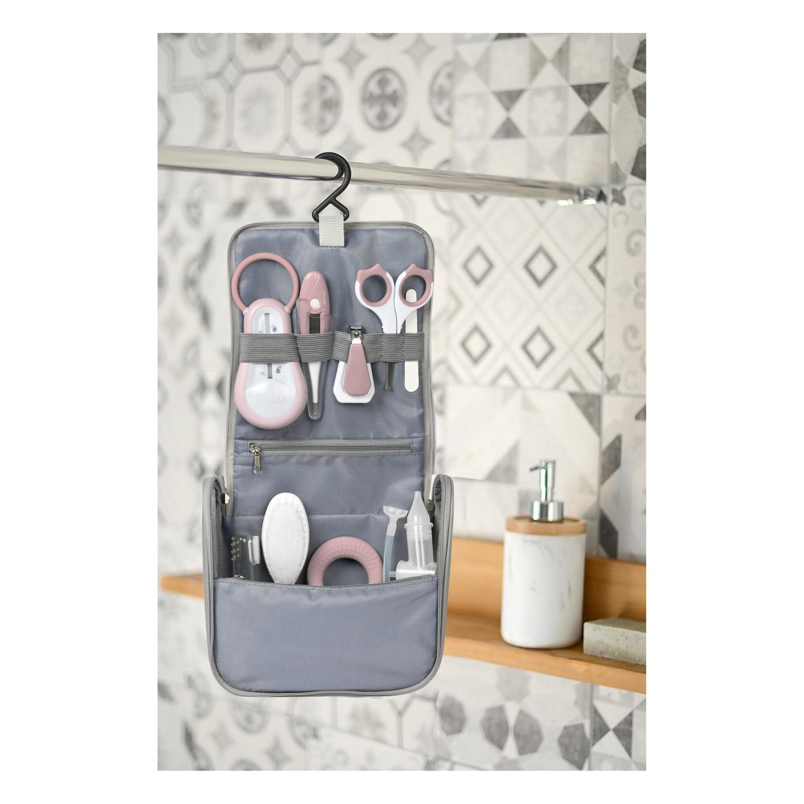 Babymoov Trousse de Soin et de Toilette pour Bébé, 9 Accessoires, Bleu 