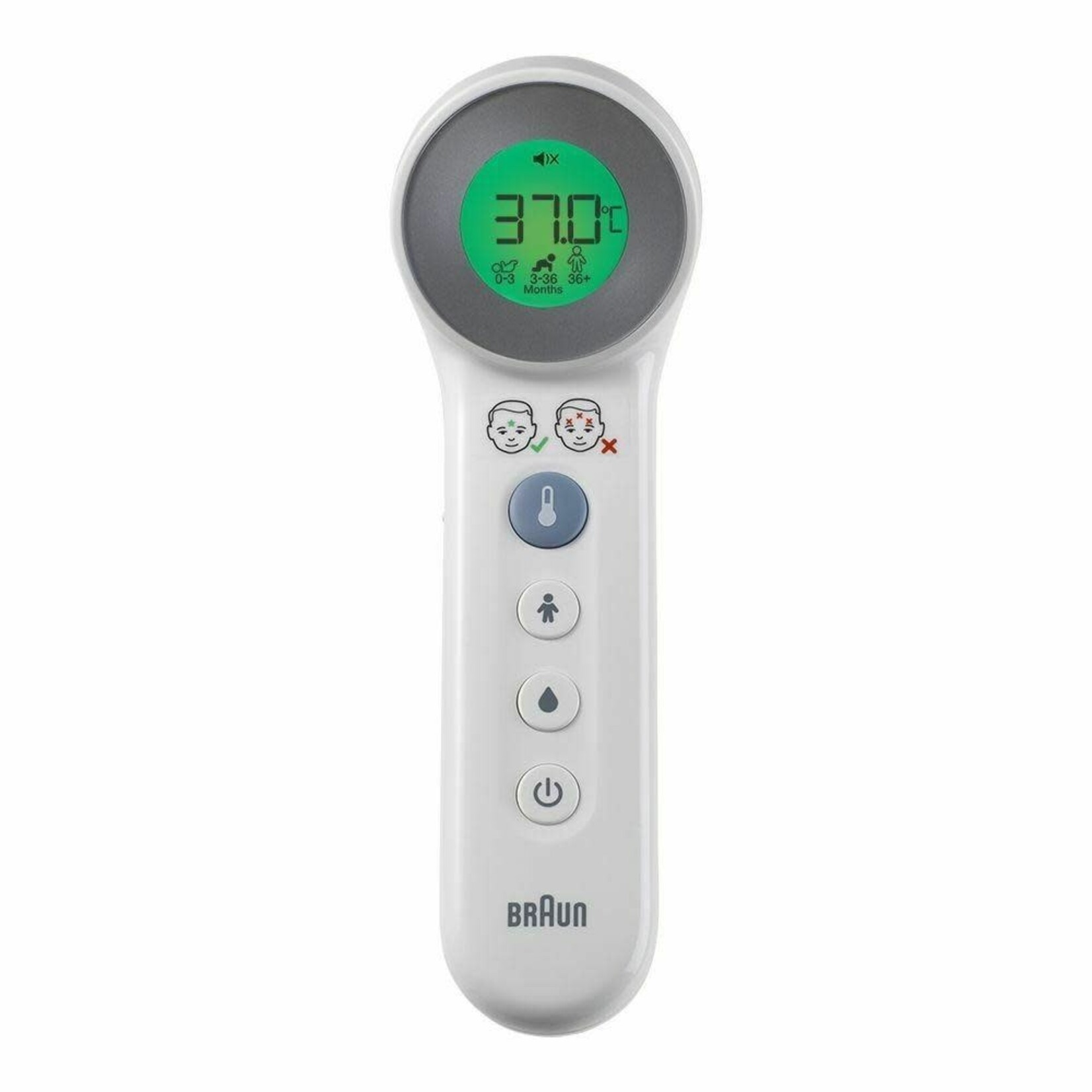 Thermomètre Frontal Braun Age Precision - Mesure Précise Sans Contact -  Petit Pois