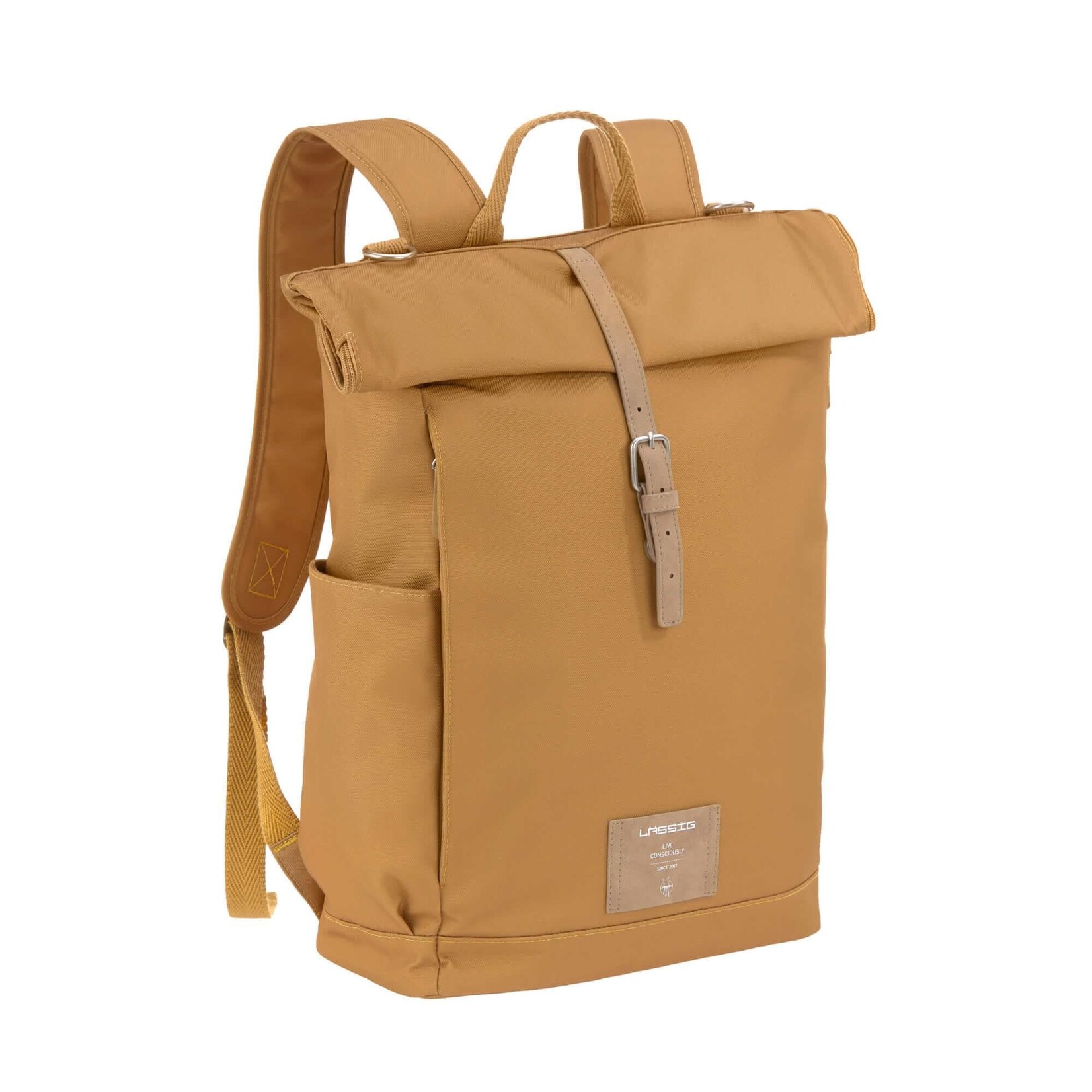 Sac à langer à dos en PET recyclé Green Label Outdoor Olive Lässig