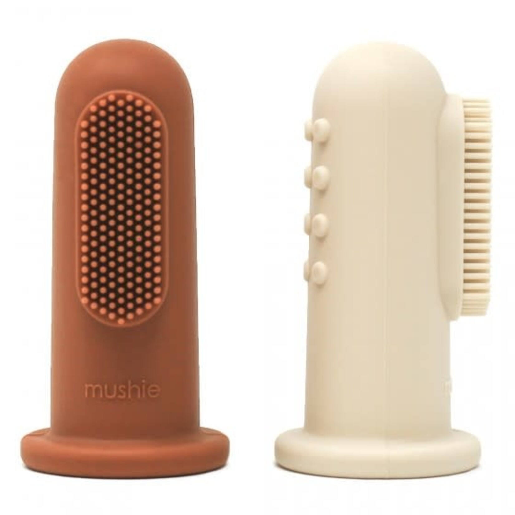 Mushie Brosse à dents silicone pour bébé