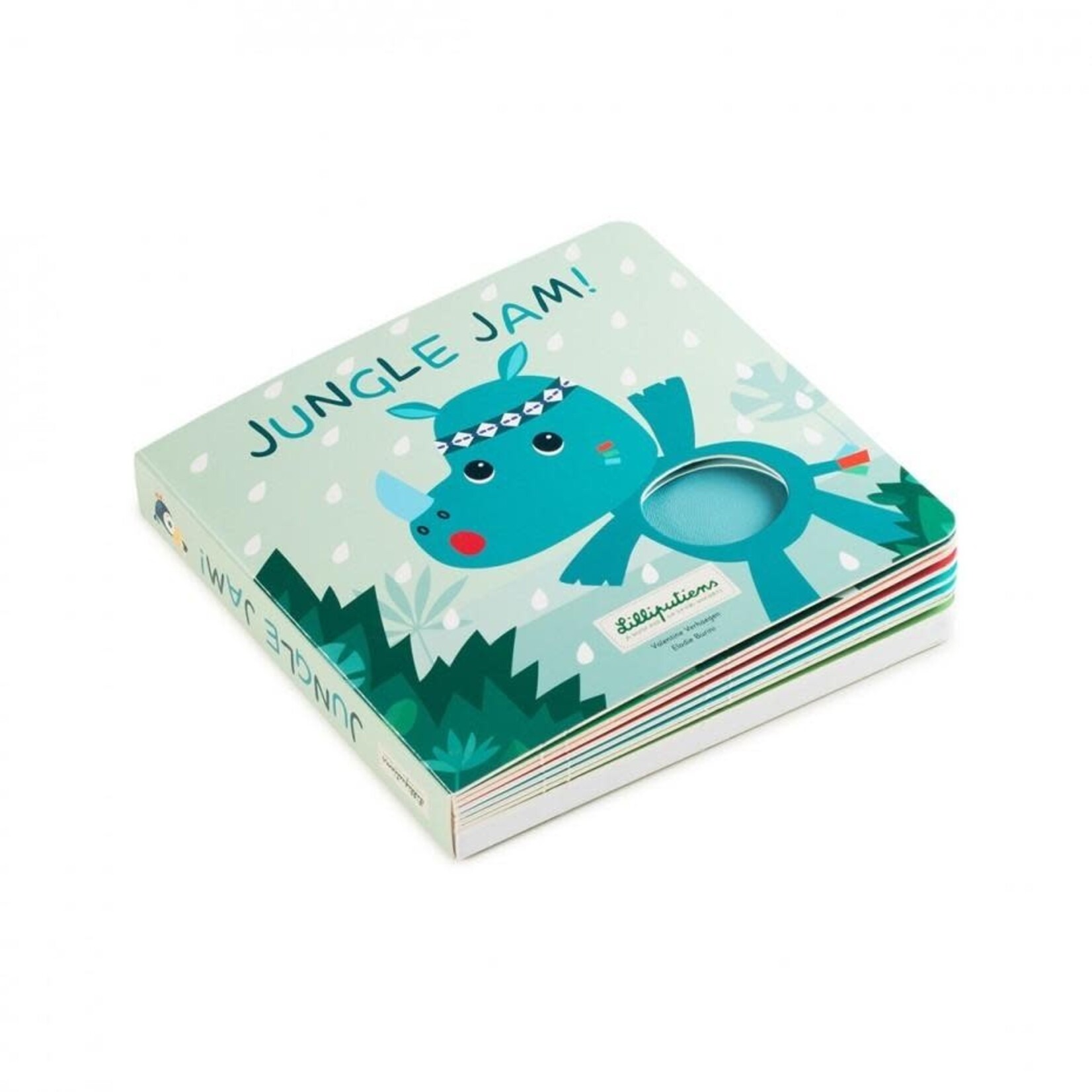 Lilliputiens Jungle Jam  Livre Interactif Tactile et Sonore - Dès 12M