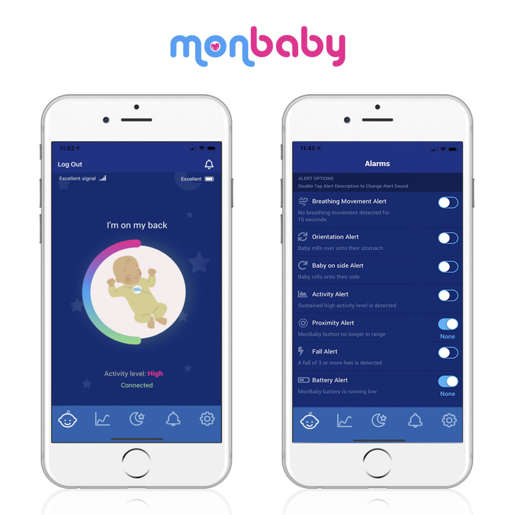 Monbaby Detecteur de mouvements monbaby compatible smartphone