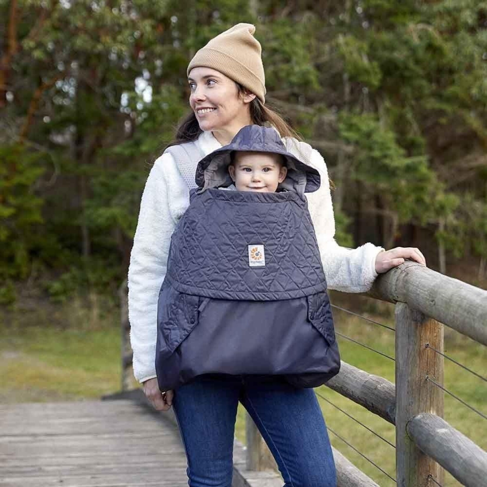 Ergobaby Ergobaby protection cocon hiver 2 en 1 gris charbon