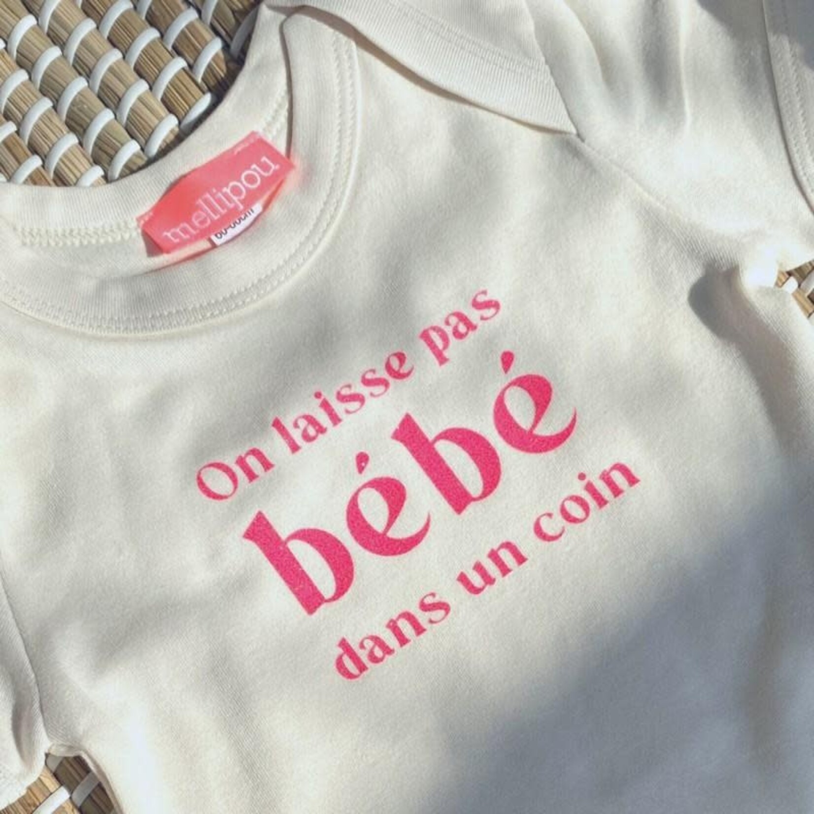 Mellipou Coffret Bébé Boite à Musique Dirty Dancing + Body 3-6M Assorti Rose