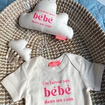 Mellipou Coffret Bébé Boite à Musique Dirty Dancing + Body 3-6M Assorti Rose