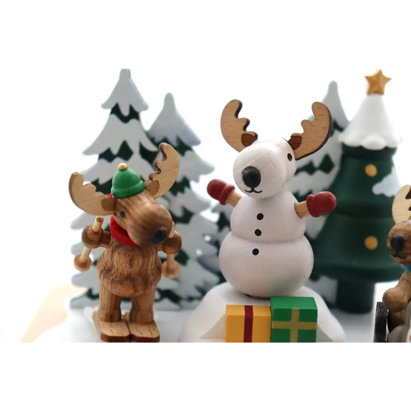 Wooderful Life Boite à musique les renes font du ski Wooderful Life