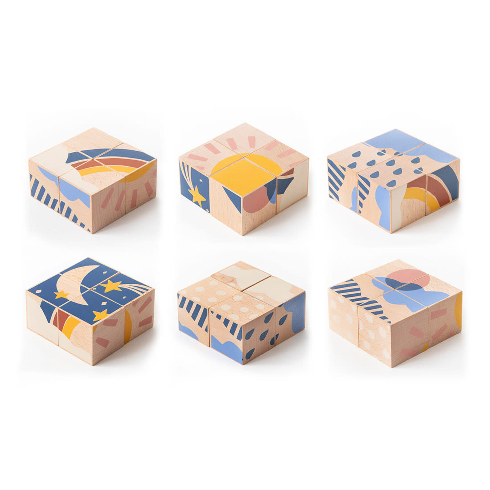 Nobodinoz Nobodinoz weather cubes en bois Meteo