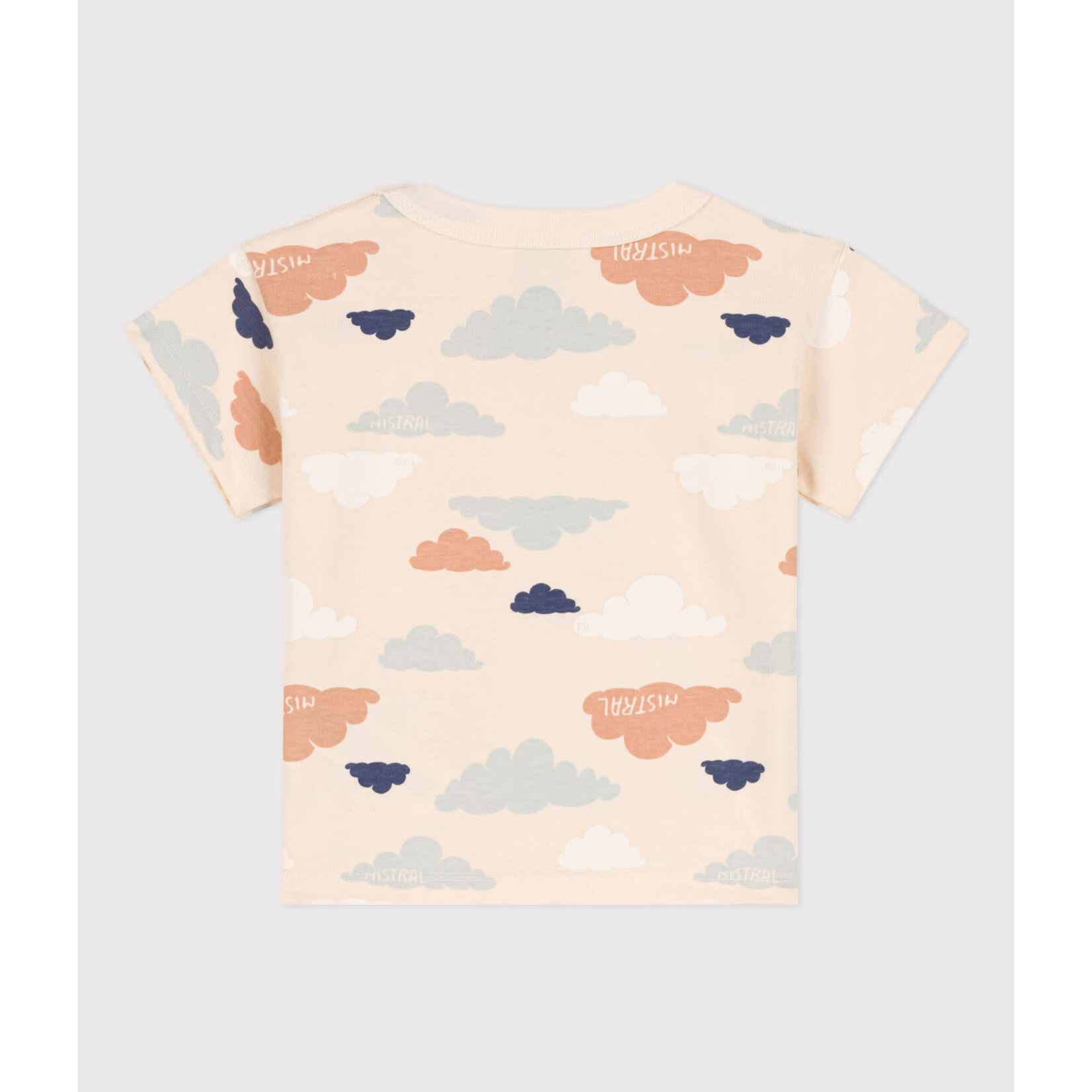 Petit Bateau Tee shirt manches courtes nuages