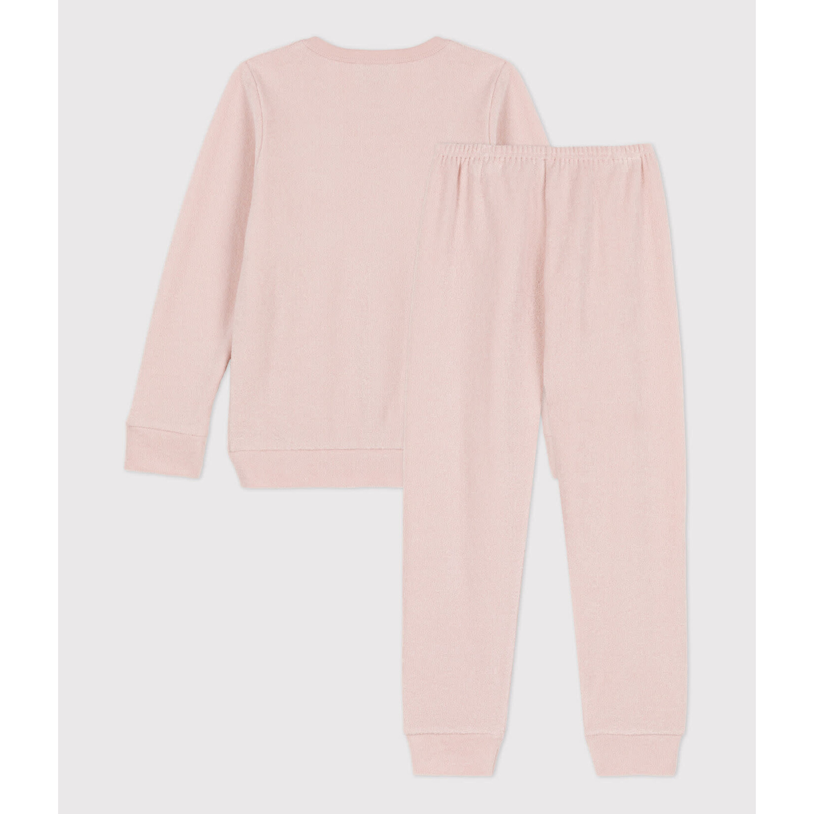 Petit Bateau Pyjama hiver fille 2 pièces bouclette éponge grattée