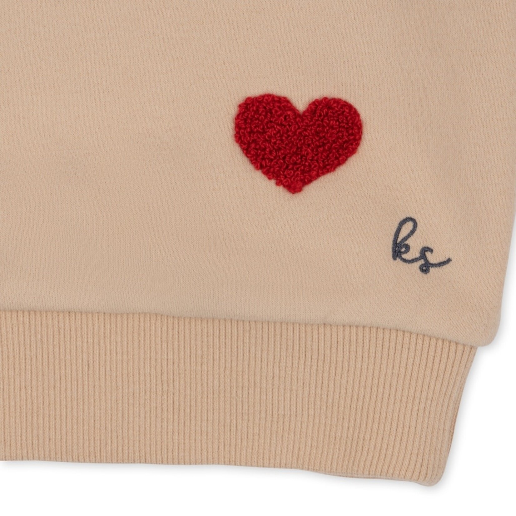 Kongessloejd Lou sweatshirt enfant Gots Bon Coeur Shifting Sand