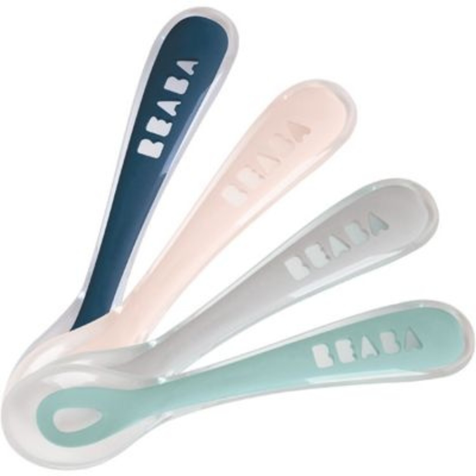 Beaba Lot de 4 cuillères 2eme age silicone