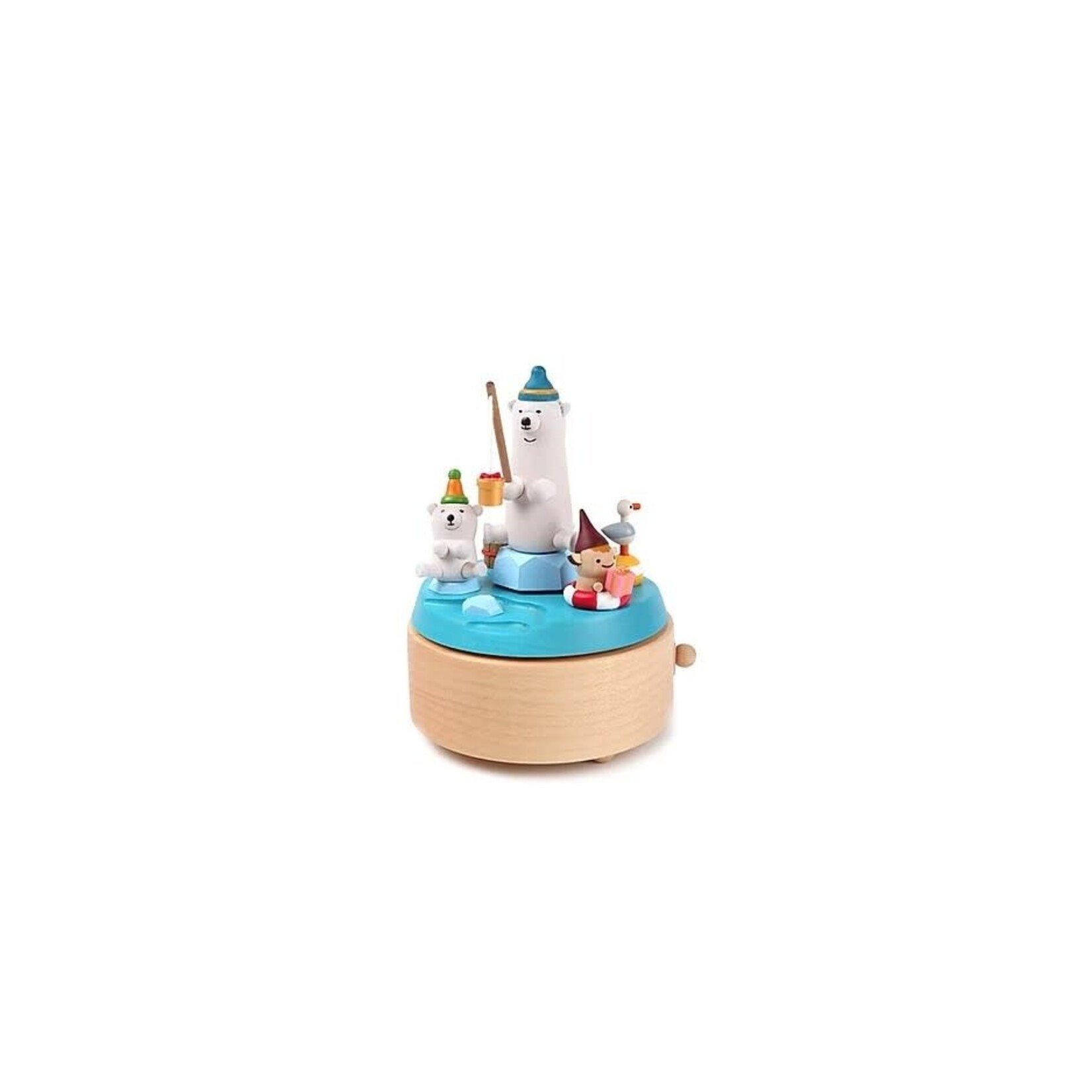 Wooderful Life Boite A Musique Polar Bear Fishing Wooderful Life