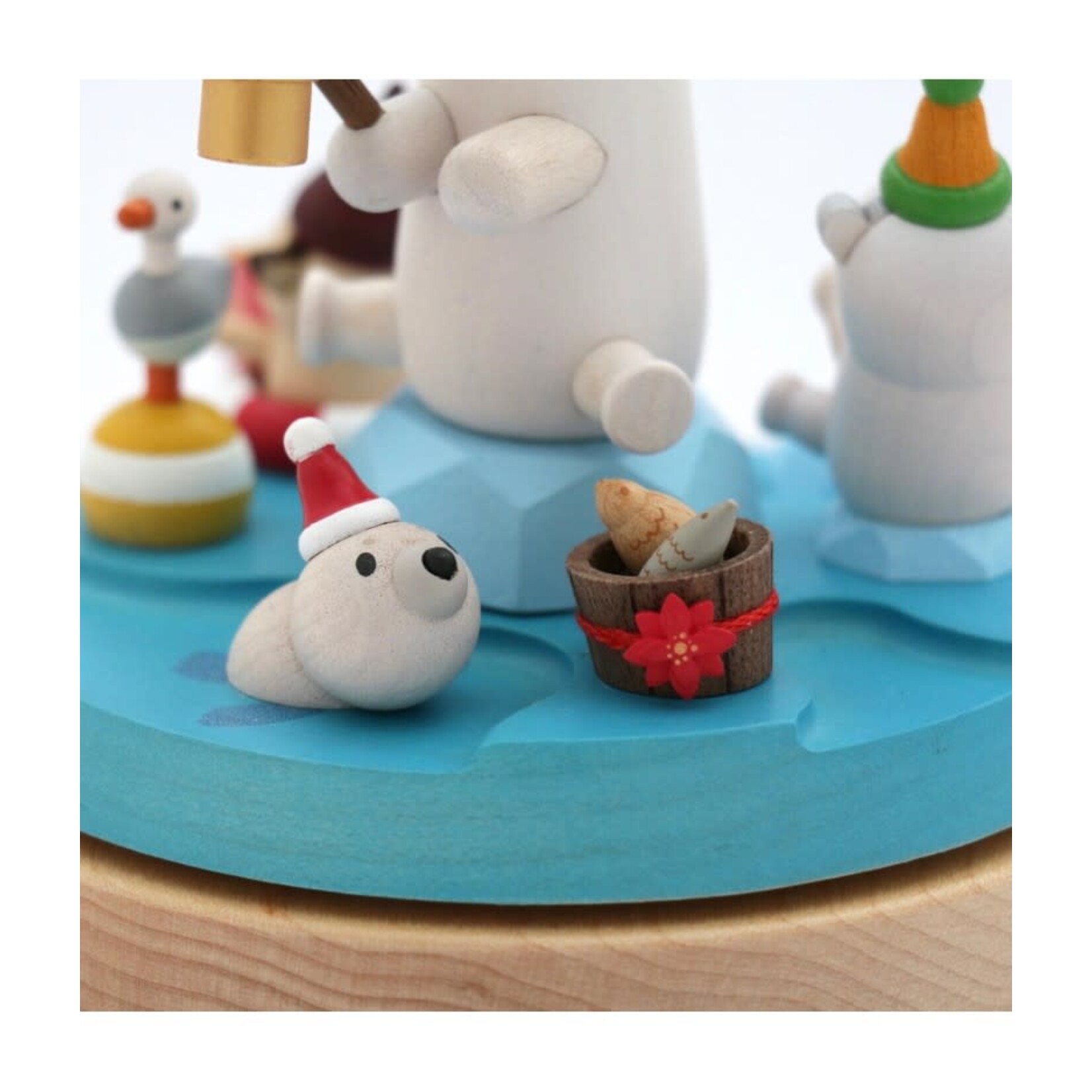 Wooderful Life Boite A Musique Polar Bear Fishing Wooderful Life