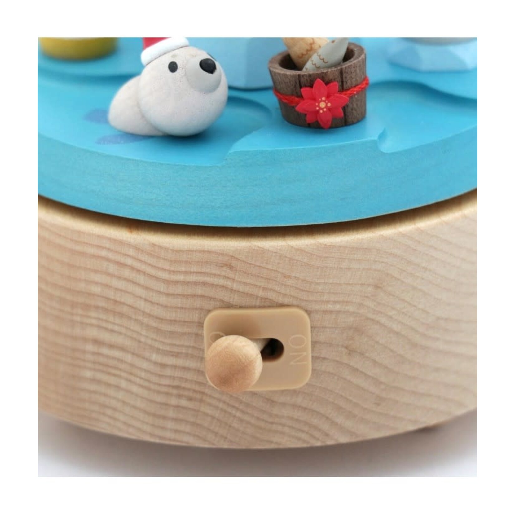 Wooderful Life Boite A Musique Polar Bear Fishing Wooderful Life