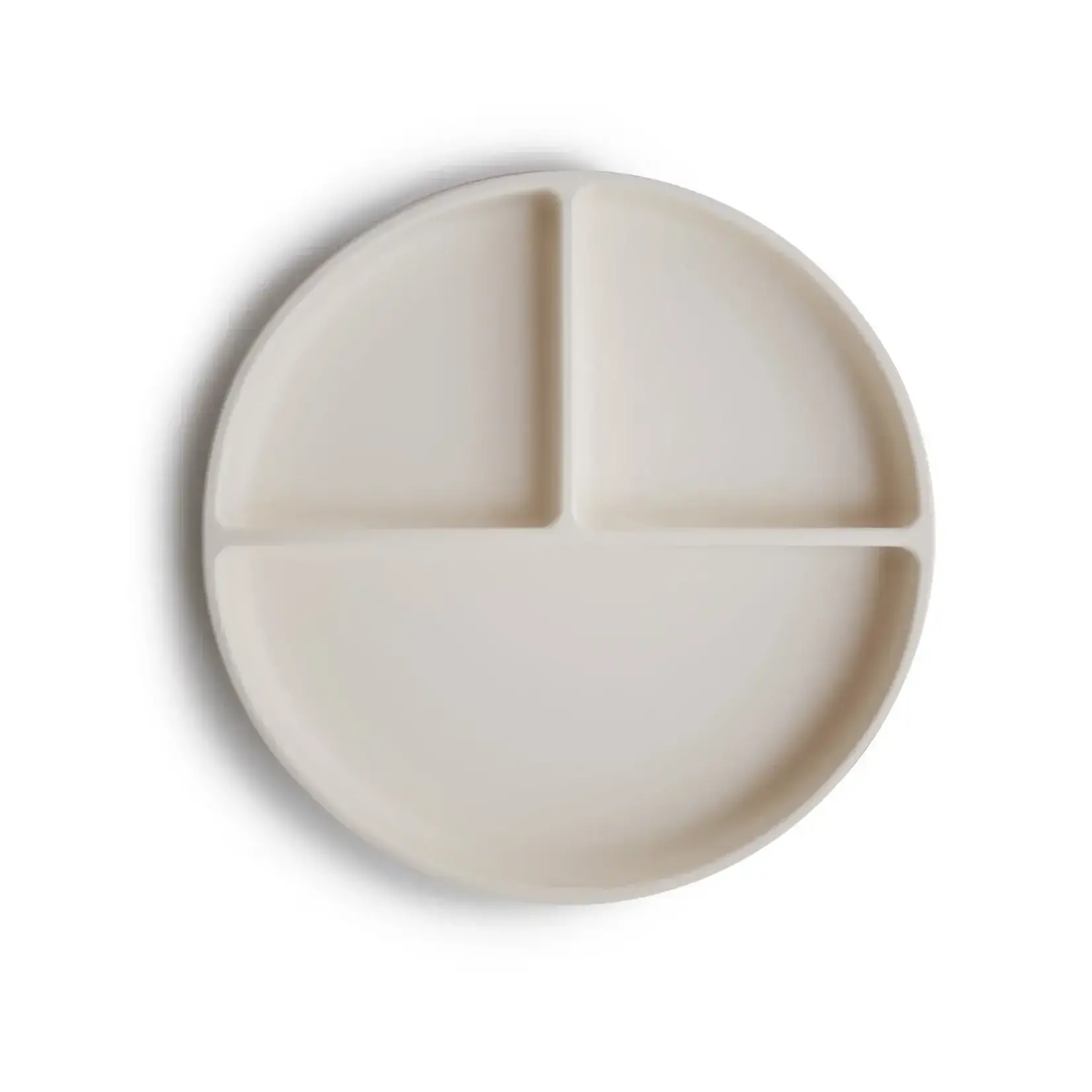 Mushie Assiette compartimentée en silicone avec ventouse