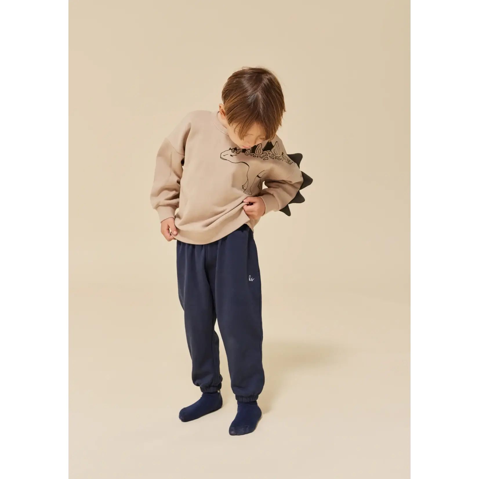 Kongessloejd Lou animal pull avec pics de Dino gots Oxford Tan