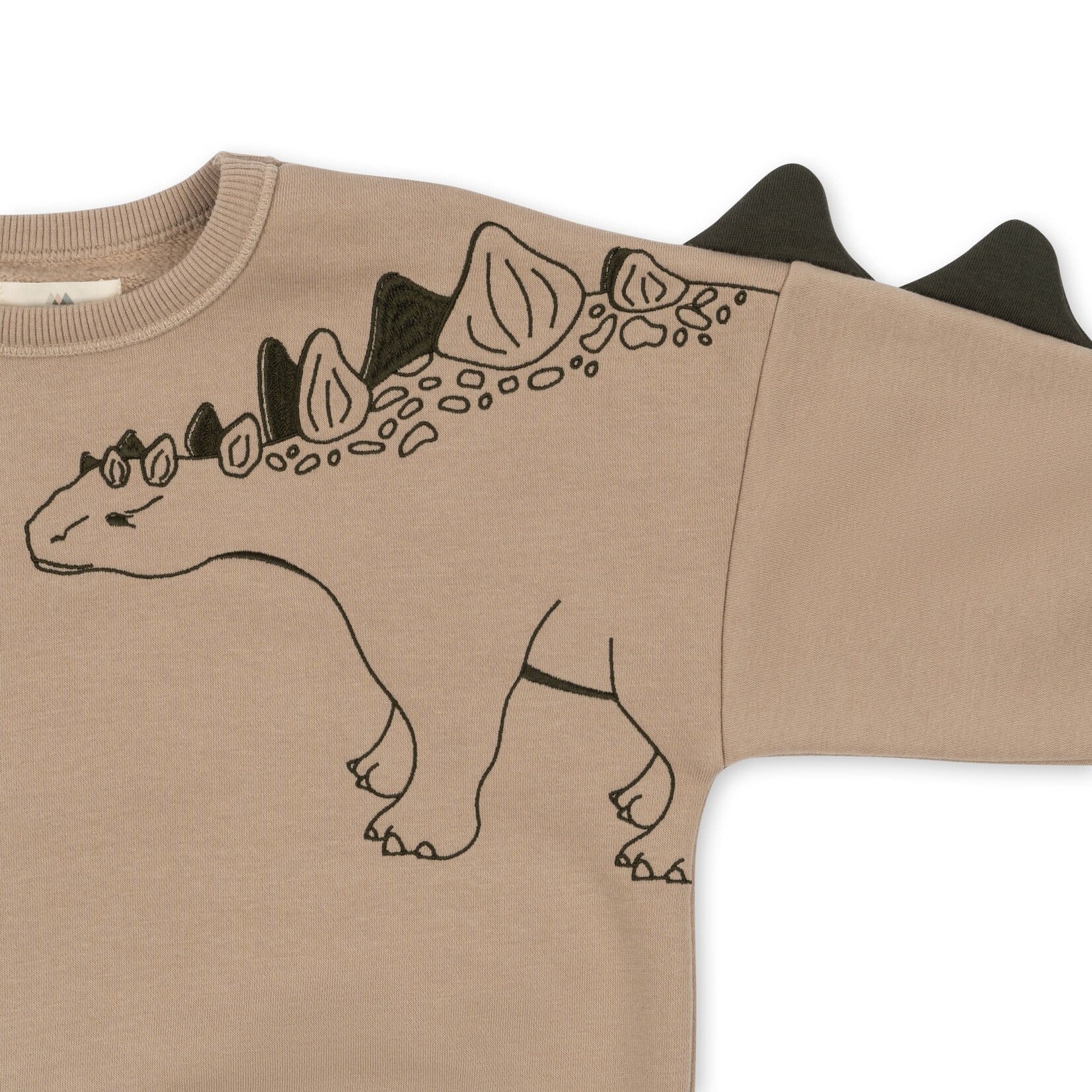 Kongessloejd Lou animal pull avec pics de Dino gots Oxford Tan