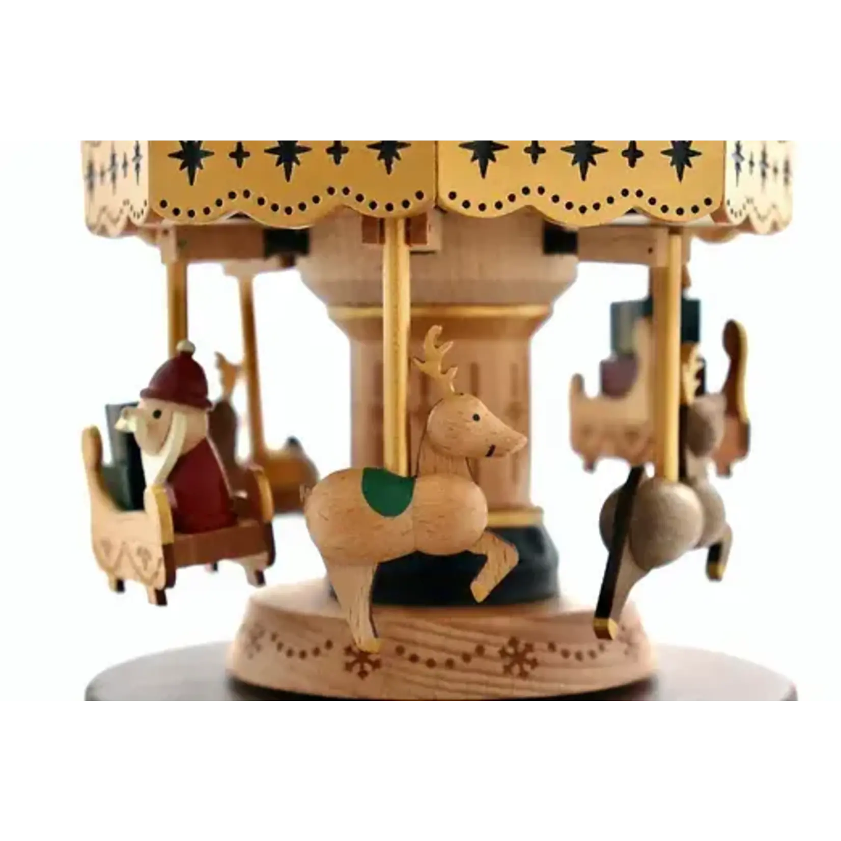 Wooderful Life Boite A Musique Carrousel Père Noël Wooderful Life