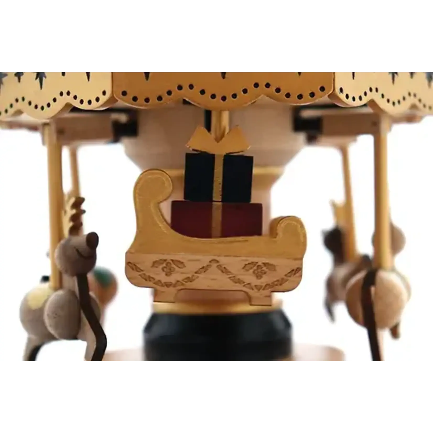 Wooderful Life Boite A Musique Carrousel Père Noël Wooderful Life