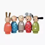 Moulin Roty Set de 5 personnages en bois