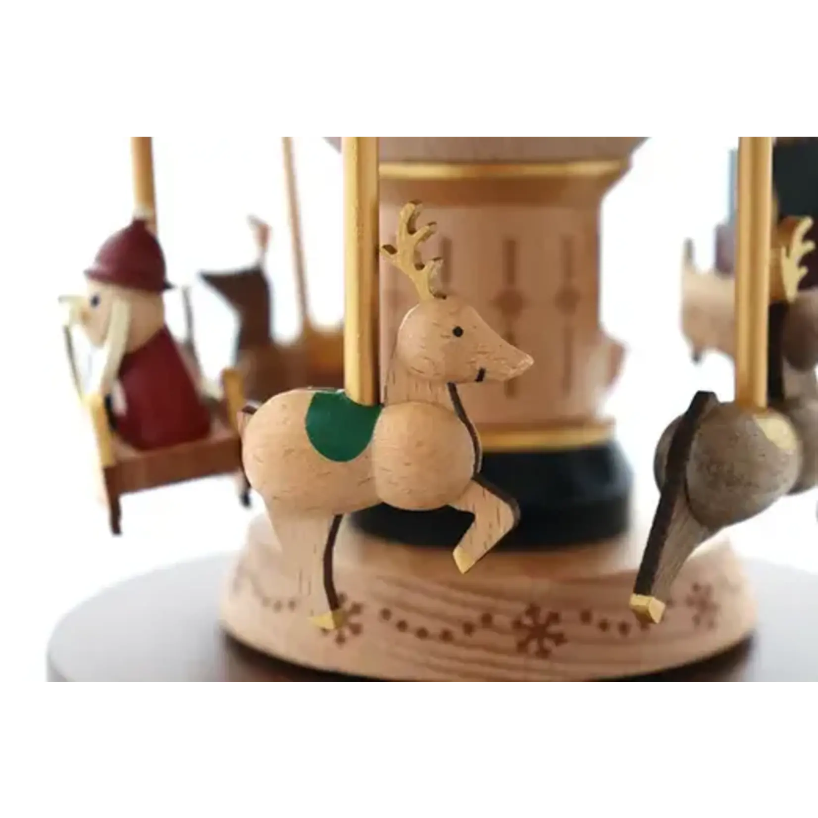 Wooderful Life Boite A Musique Carrousel Père Noël Wooderful Life