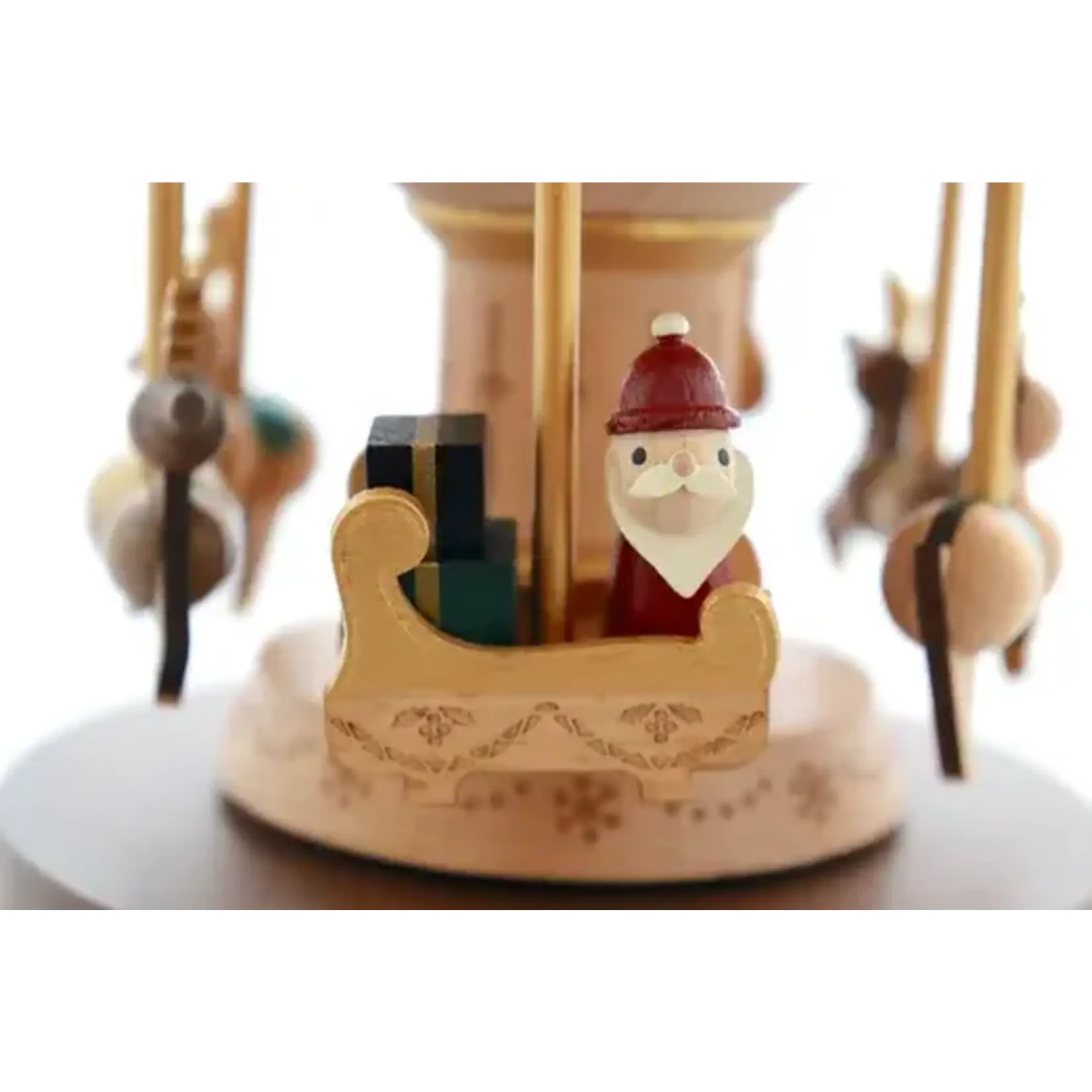 Wooderful Life Boite A Musique Carrousel Père Noël Wooderful Life