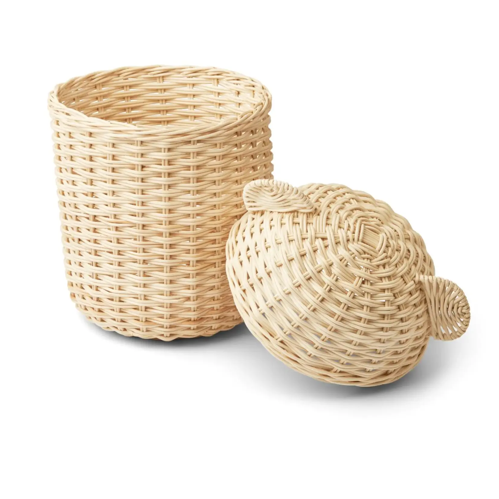 Petit Panier en Paille de Rangement