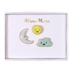Meri Meri 3 Broches en Email - Pins Météo - Enfant Dès 8 Ans