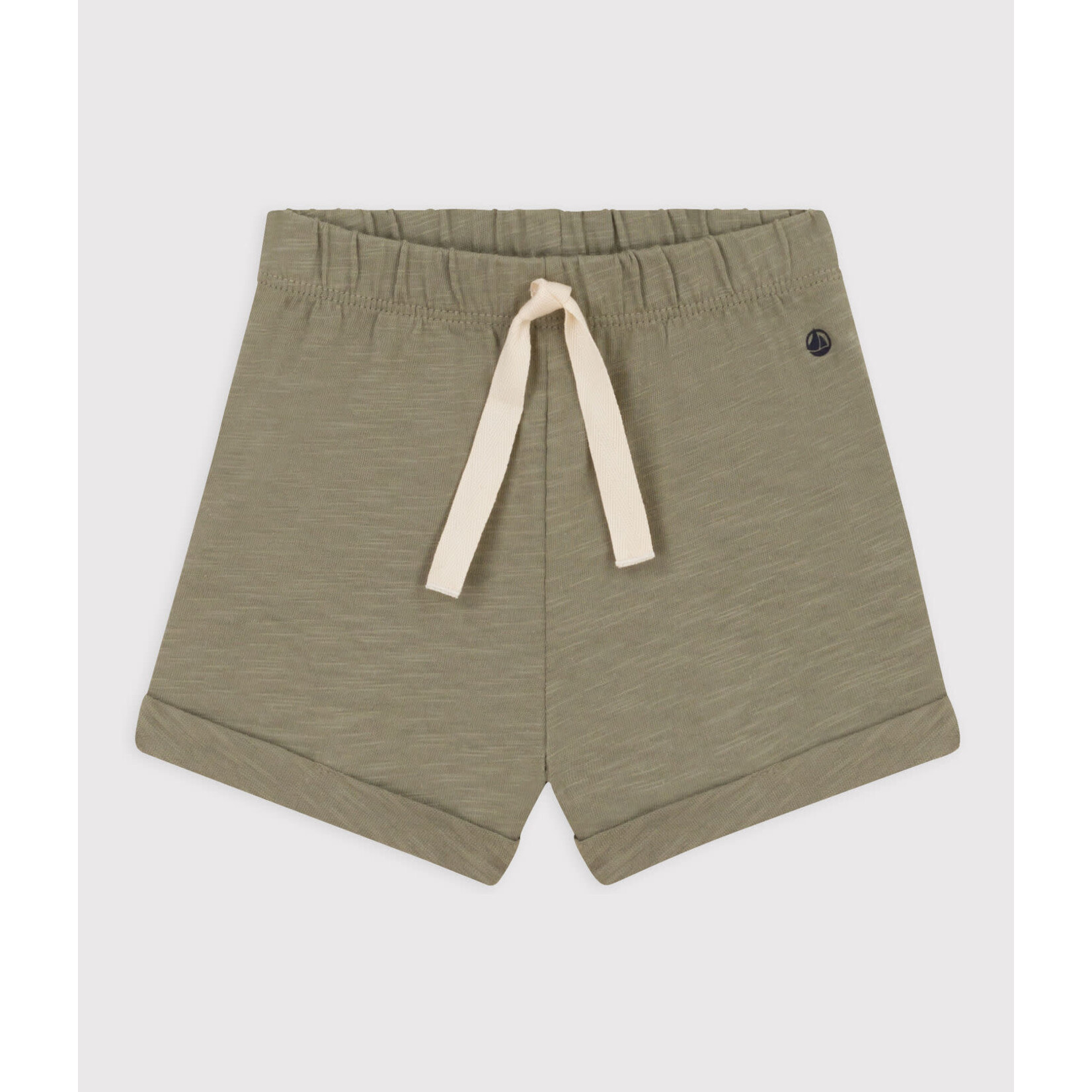 Petit Bateau Short Bébé en Jersey Flammé Vert Marécage