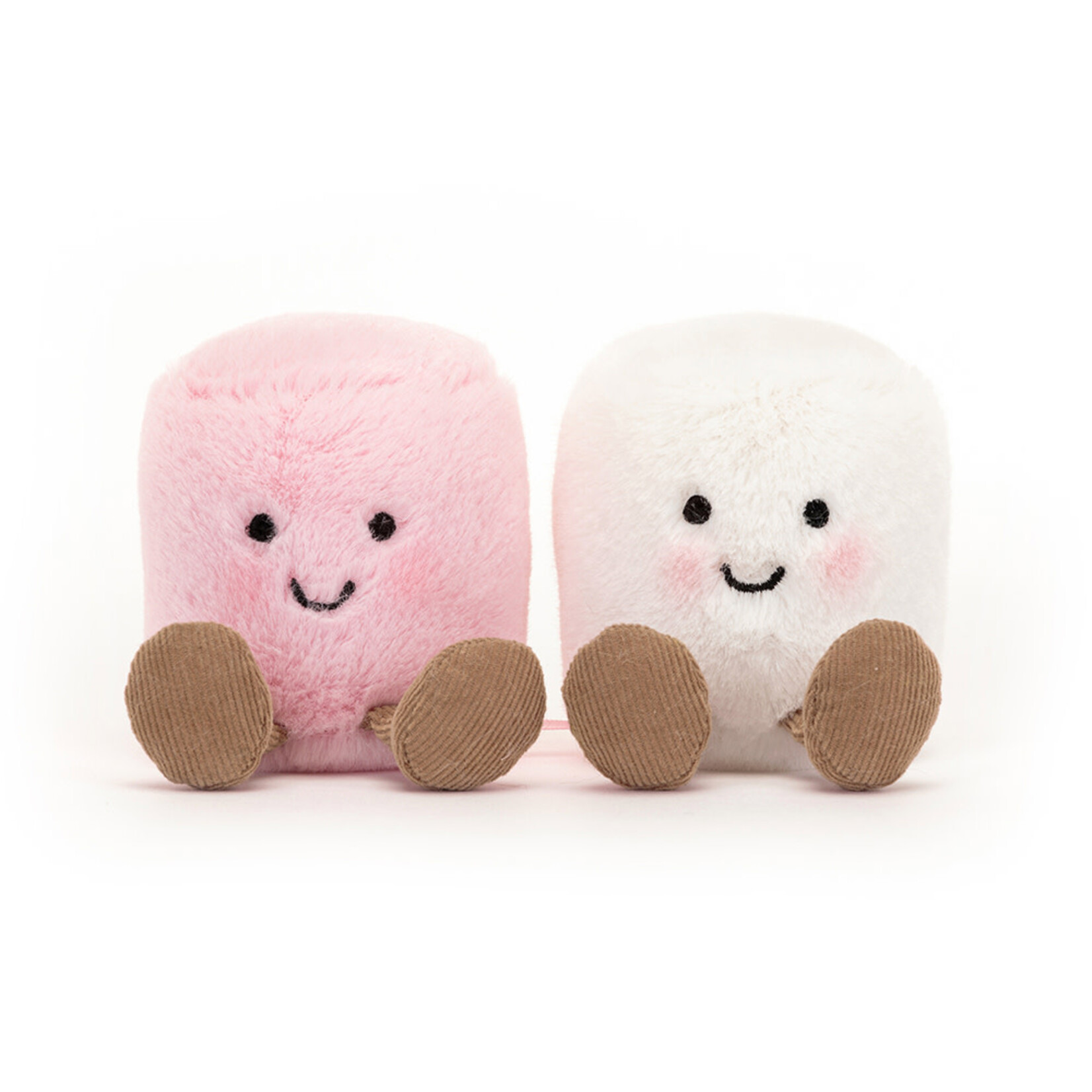 JellyCat Peluche Amuseable Pink and White Marshmallows