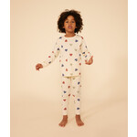 Petit Bateau Pyjama Mixte Enfant 2 Pièces Coeurs en Coton