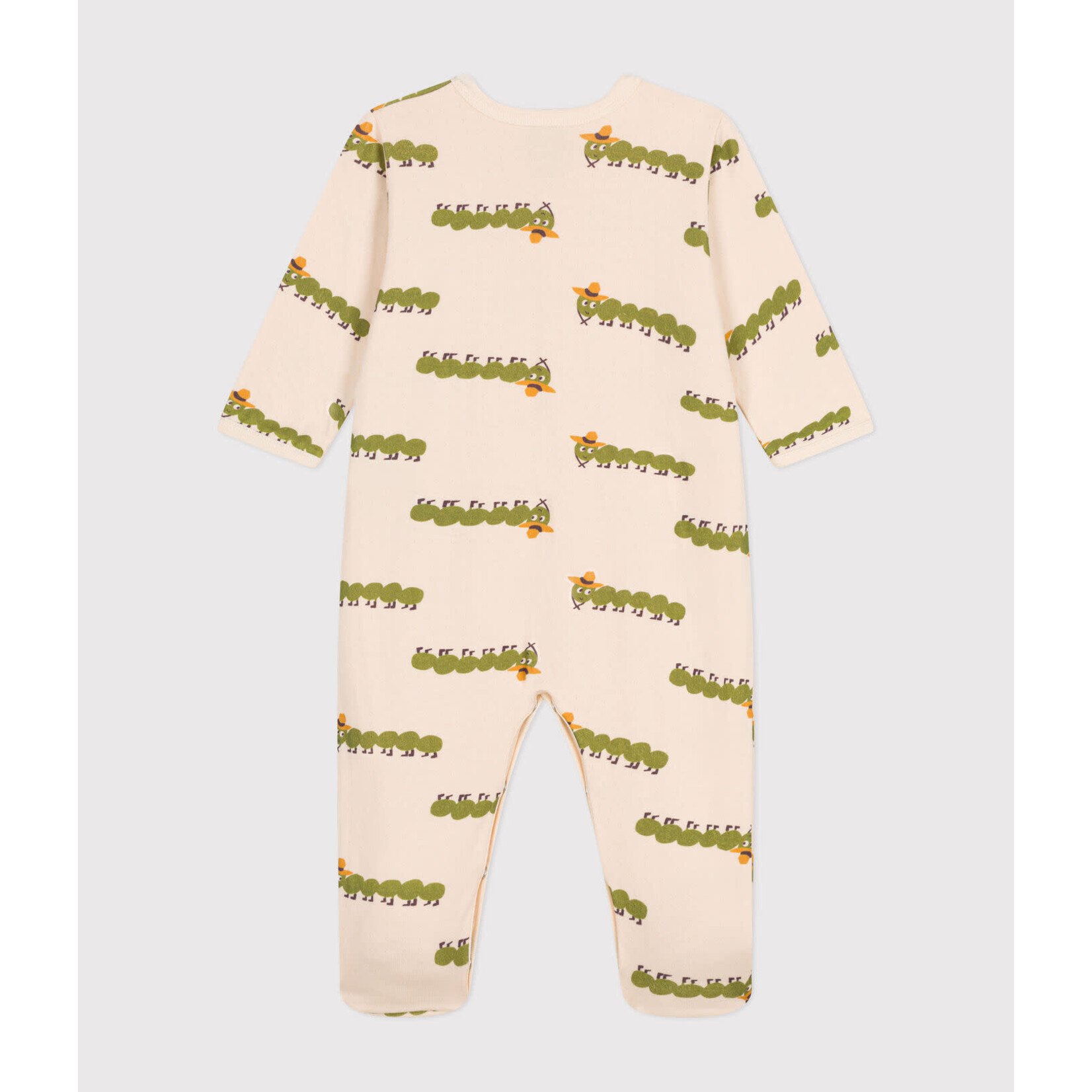 Petit Bateau Pyjama Dors Bien Bébé en Coton Mi-Saison Imprimé Millepatte